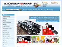 Tablet Screenshot of lackpoint.de